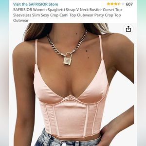 Safrisior Silk Crop Top